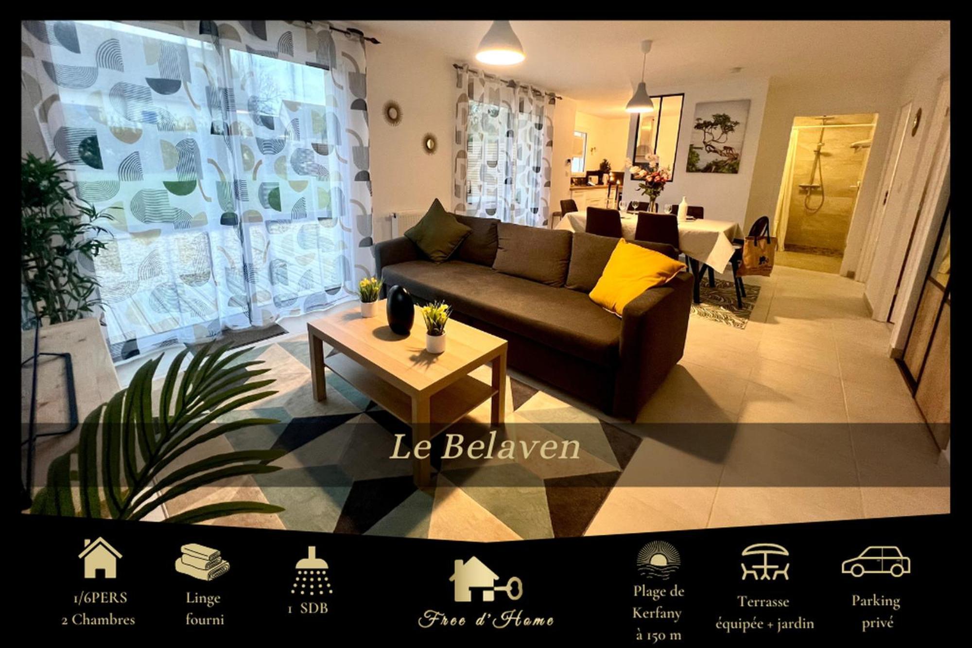 Le Belaven, Neuf, Cosy, Terrasse, Jardin, Kerfany Plage, 1 A 6 Pers Moëlan-sur-Mer المظهر الخارجي الصورة